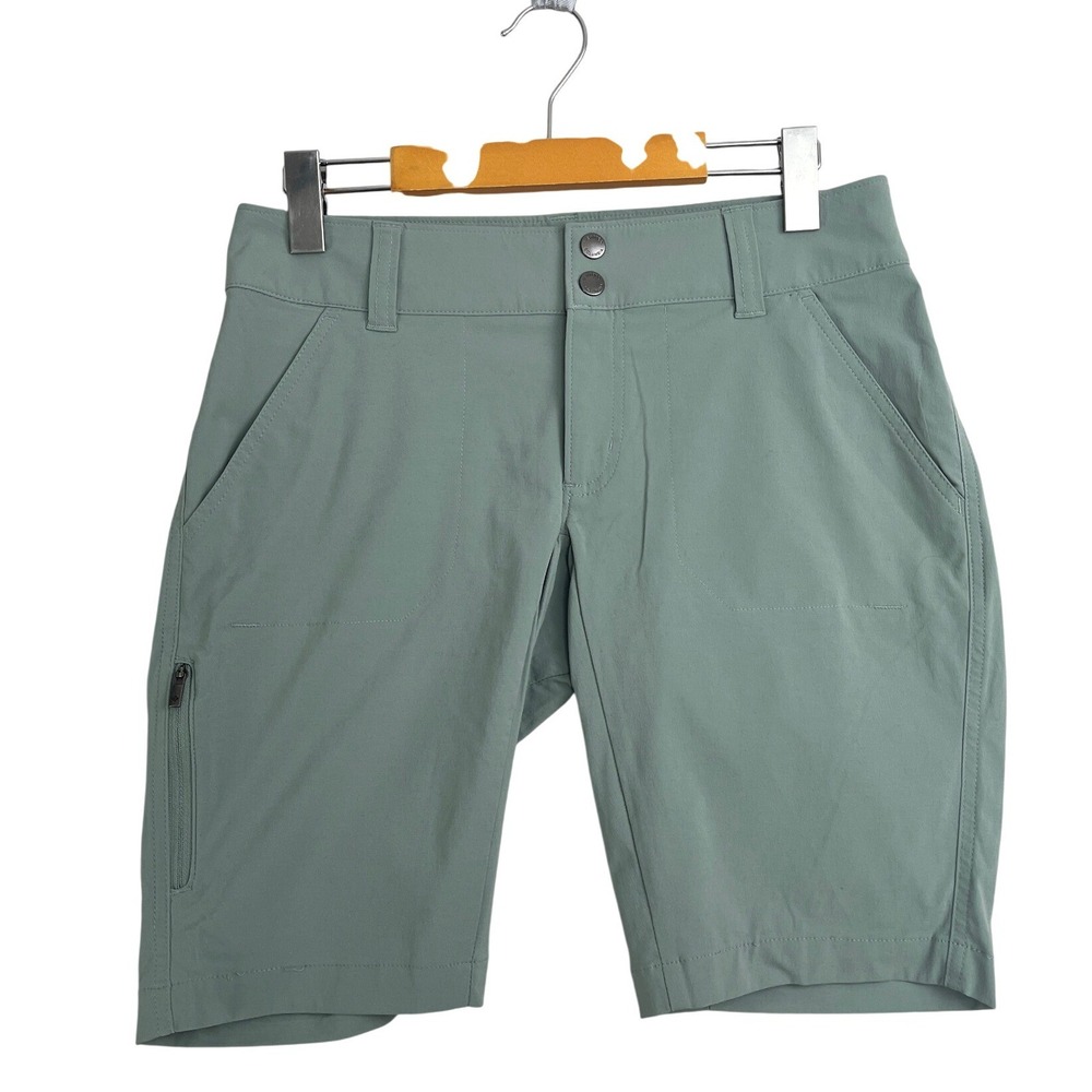 Columbia Women Saturday Trail II Shorts Sage Green Hiking Outdoor Size 4